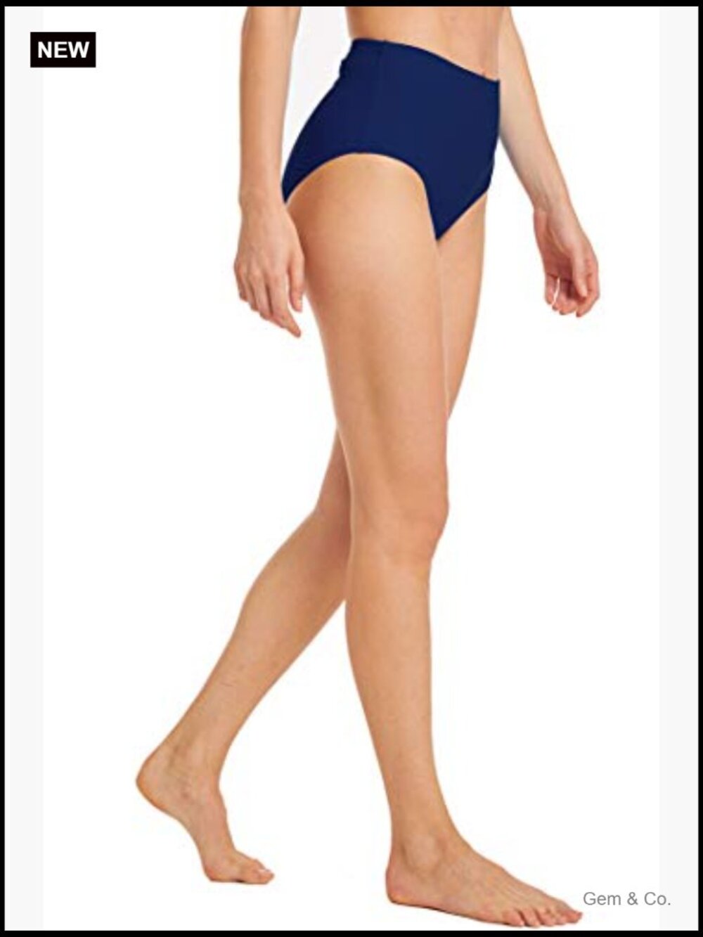 Women's High Waist Retro Full Coverage Bikini Swimsuit Bottom - Picture 5 of 7
